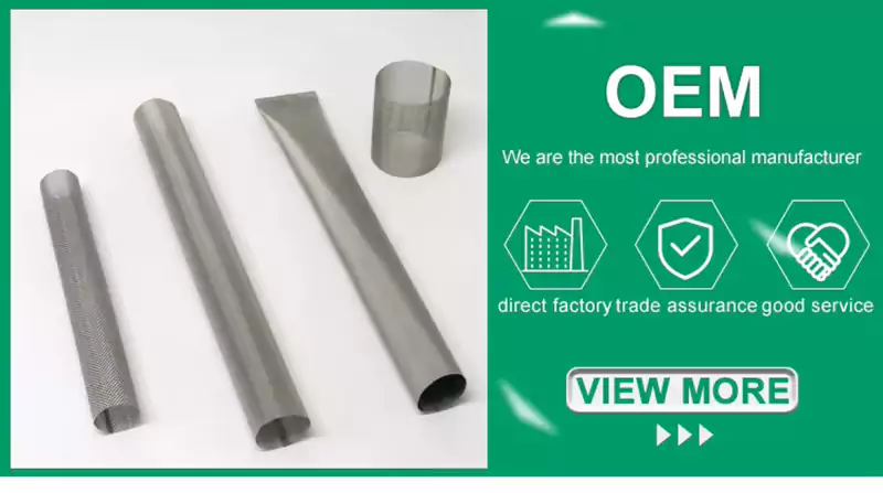 Cylinder Shape Perforated Filter Tube