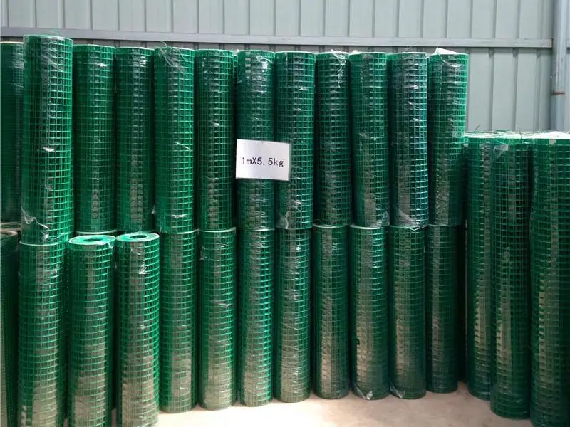 Plastic coated welded mesh