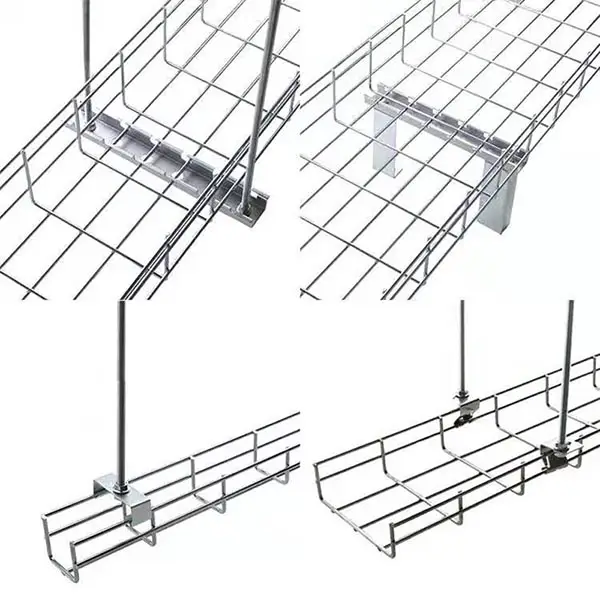 Galvanized mesh sheet for cable tray support