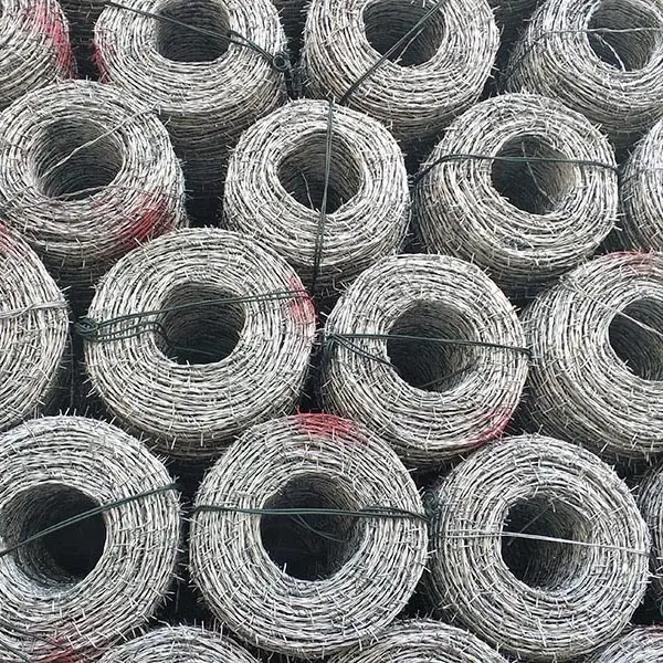 galvanized barbed wire